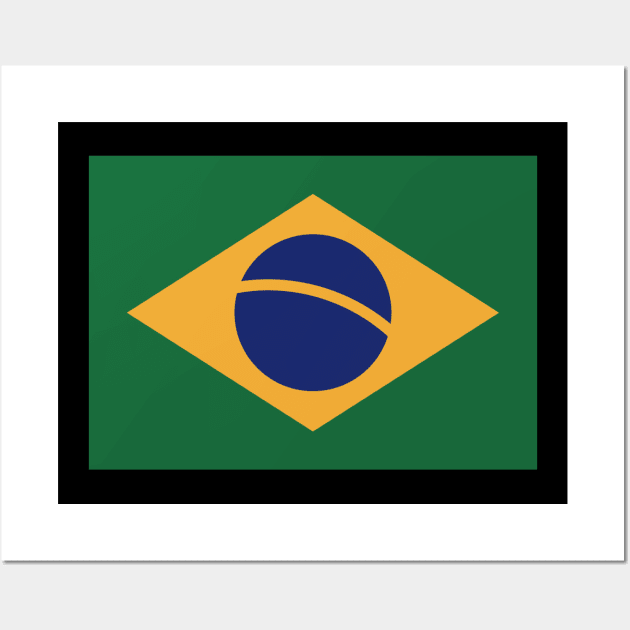 Brazil flag Wall Art by Designzz